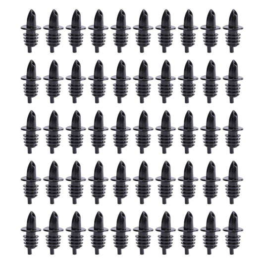 Hedume 50 Pack Bottle Pourers, Free Flow Pourers, Liquor Bottle Pourer Perfect for Pubs, Clubs, Restaurants, Bars, Coffee Shops and Diners