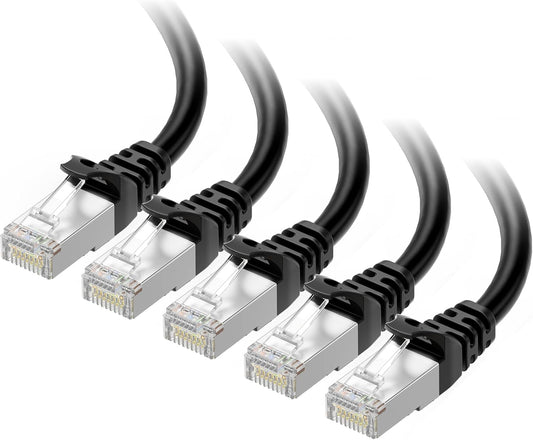 10Gbps 5-Pack 6A 14ft, 6A Cat6A Cable Matters Snagless Shielded Cat Ethernet Cable - Cat Cable, Cord, Ethernet Cord