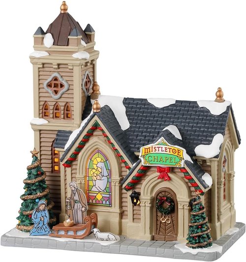 Lemax Mistletoe Chapel #25917 - Charming Holiday Decor for Festive Home Displays
