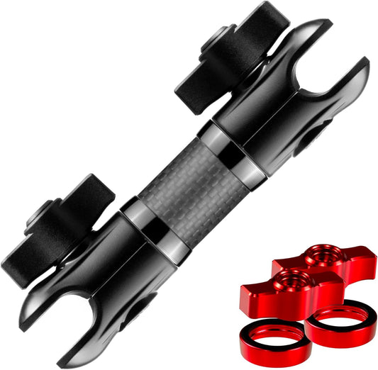 5" 20mm 20 20mm Tackform Long Ball and Socket Arm DuraLock Series Carbon Fiber Arm | Dual Sockets with Optional