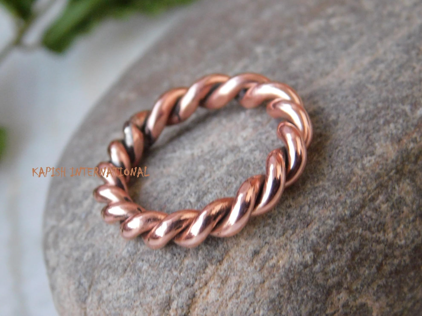 Pure copper tensor rings twisted, Simple ring, Tensor Rings Twist Ring Jewelry, Solid Copper Twisted ring for Men and Women, Jewelry for Unisex, (11.5)