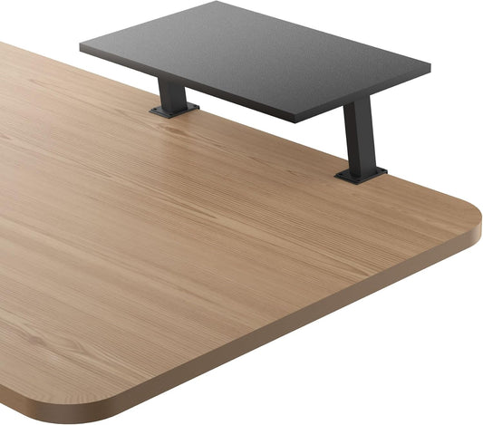15-Inch 2-in-1 44 lbs, Setup Desktop Clamp-on Shelf & Monitor Riser, Reversible Design Fits Either Side of Desk