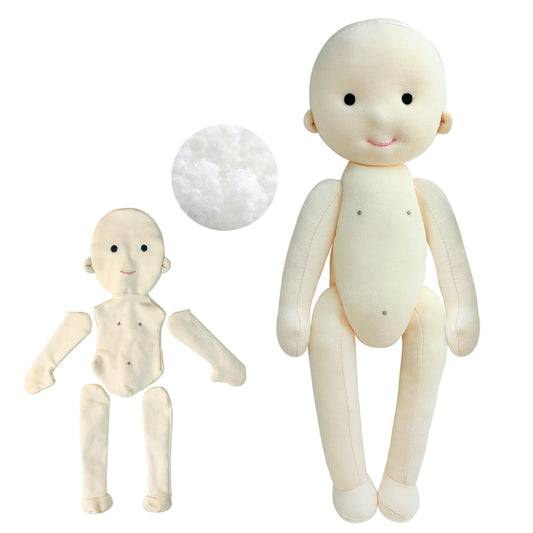 BlissfulPixie Handmade Doll Kit,Comes with 50g of Filling,A Must-Have for Handcraft Lovers,Can Freely Match and Make Your Favorite Doll,Cultivate Hands-on Skills.