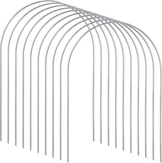 Deekin Set of 9 Croquet Wickets Replacement for Croquet Metal Hoops with Galvanized and Plastic Coating for Family Lawn Backyard Outdoor Game(Arch)