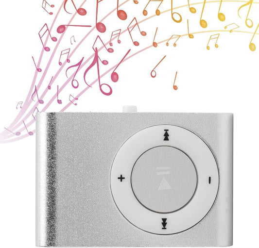 Zerone MP3 MiniMP3 Mini Player, Portable Player Aluminum Alloy Digital Media Player BackClip Player with Earphone