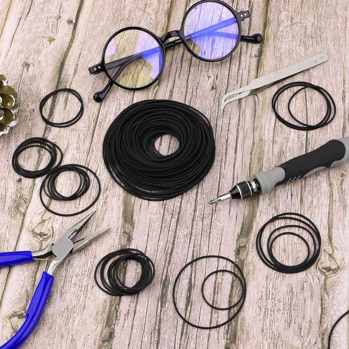 Sliverdew 100 Cassette Cassette 26-120 mm Cassette 1mm Pcs Recorder Rubber Belts Recorder Repair Maintenance Mix Flat