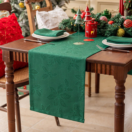 Joyfol Day Jacquard Autumn Table Runner,Fall Countryside Leaves Thanksgiving Table Runners,Waterproof Kitchen Dining Harvest Holiday Tabletop Decoration(14x72 Inch,Rust/Burnt Orange)