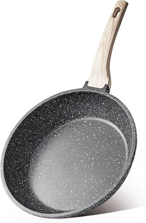 CAROTE Non-Stick Frying Pan - Healthy Granite Chef Skillet | Induction Compatible, 12" Black