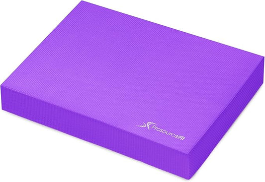 ProsourceFit Exercise Balance Pad ??Non-Slip Cushioned Foam Mat & Knee Pad for Fitness and Stability Training, Yoga, Physical Therapy
