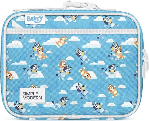 Bluey Kids Lunch Box - Reusable Insulated Meal Container for Toddlers | Hadley Collection | Bluey Sky