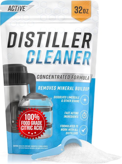 ACTIVE Distiller Descaler | Citric Acid Cleaner - 2 Lb Bulk for Effective Water Distiller Cleaning