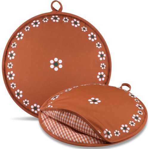 Honeydak 2 Pcs 12 Inch Tortilla Warmer Pouch, Microwavable Insulated Cloth Pouch Mexican De Barro Talavera Tortillero Fabric Tortilla Keeper Taco Holder for Tortillas, Tacos, Naan, Pizza Rolls