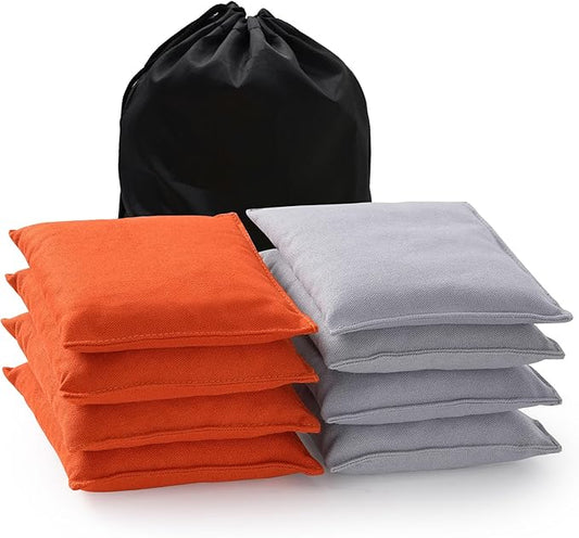 Cornhole Bags Set of 8 Regulation Corn Hole Bean Bags for Cornhole Game, Professional Weather Resistant Corn Hole Bags with Tote Bag