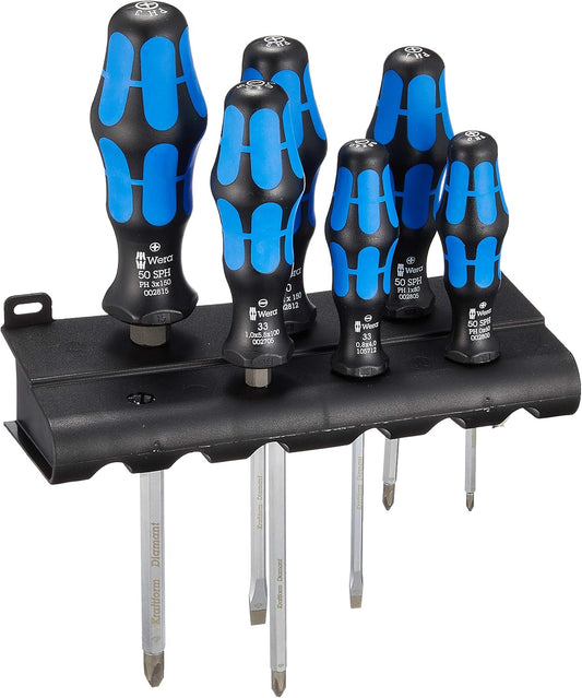 Wera Craft Foam Diamond Screwdriver Set - 33/50/6A | Precision Tools for Professionals
