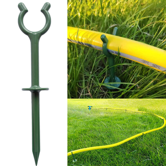 Garden Hose Holder Stake Set of 36 - Durable Plastic fits 3/4 inch Hose Guides for Lawn,Yard & Plant Care, Soaker Hose Support, Kink-Free Watering (Fits 3/4” Hoses)