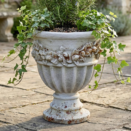 Shlinnuo 16 inch Retro Flower Pots Outdoor Planters Indoor Decor - Vintage Pots Tree Planter for Outdoors Patio,Garden,Indoor Vase for Office Livingroom Shelf Decor-Base