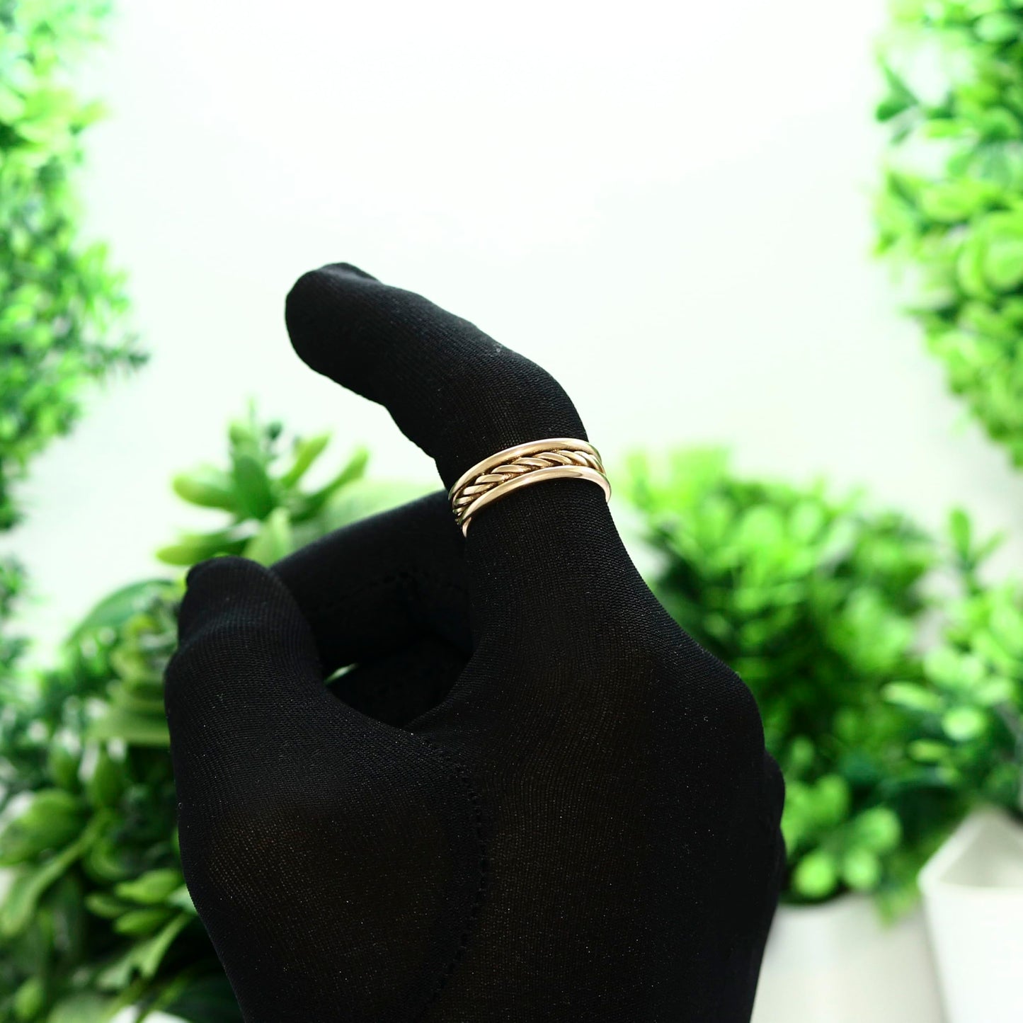 Krishnaa Jewels Pure Copper Classic HandCrafted Band Ring Gift Jewelry for Men and Women (7)
