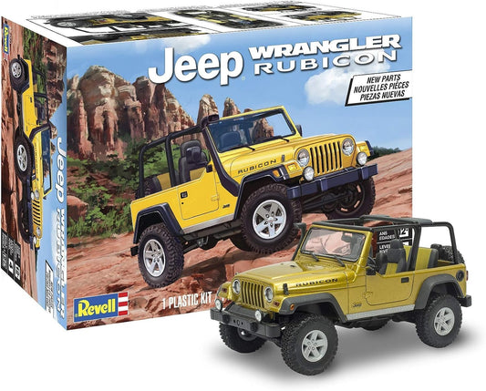 Revell 85-4501 Jeep Wrangler Rubicon Model Car Kit 1:25 Scale 92-Piece Skill Level 4 Plastic Model Building Kit