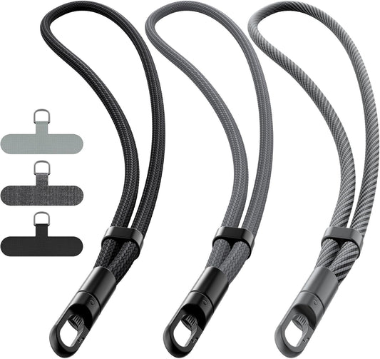 3 Pack 360Rotating takyu Phone Lanyard, Adjustable Phone Wrist Strap Chain with Tether Tabs, Wristlet Keychain Strap