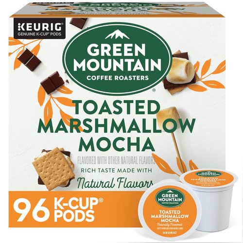 Green Mountain Coffee Roasters K-Cup Pods - Toasted Marshmallow Mocha Light Roast, 96 Count