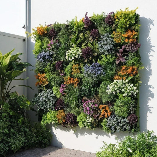 CENCESON 36 Pockets Living Wall Planter Indoor, Self Watering Wall Hanging Planters for Outdoor Plants Stackable, Cascading Vertical Planter Garden (wall Planter 36)