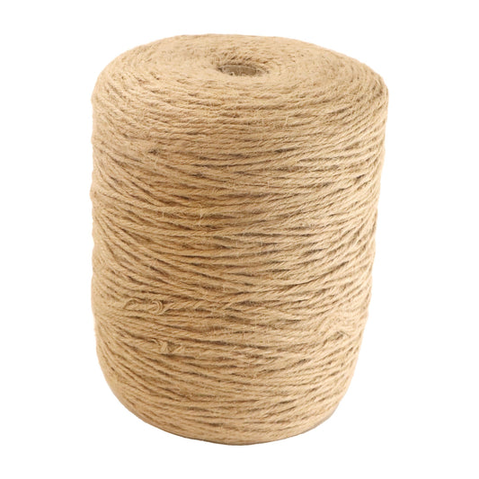 IMROPE 3mm x 1500 Feet Natural Jute Rope, Twine for Gardening Tomato Climbing Plant Tie Floristry Crafts Gift Wrapping Packing Decor