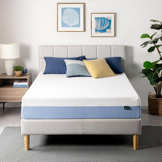 Zinus 10 Inch Queen Memory Foam Mattress - Cooling Comfort, Medium Feel, Fiberglass Free, Safe Materials