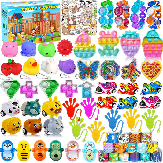 Treasure Box Toys - 126 Pcs Kids Party Favors | Easter Egg Fillers & Goodie Bag Stuffers