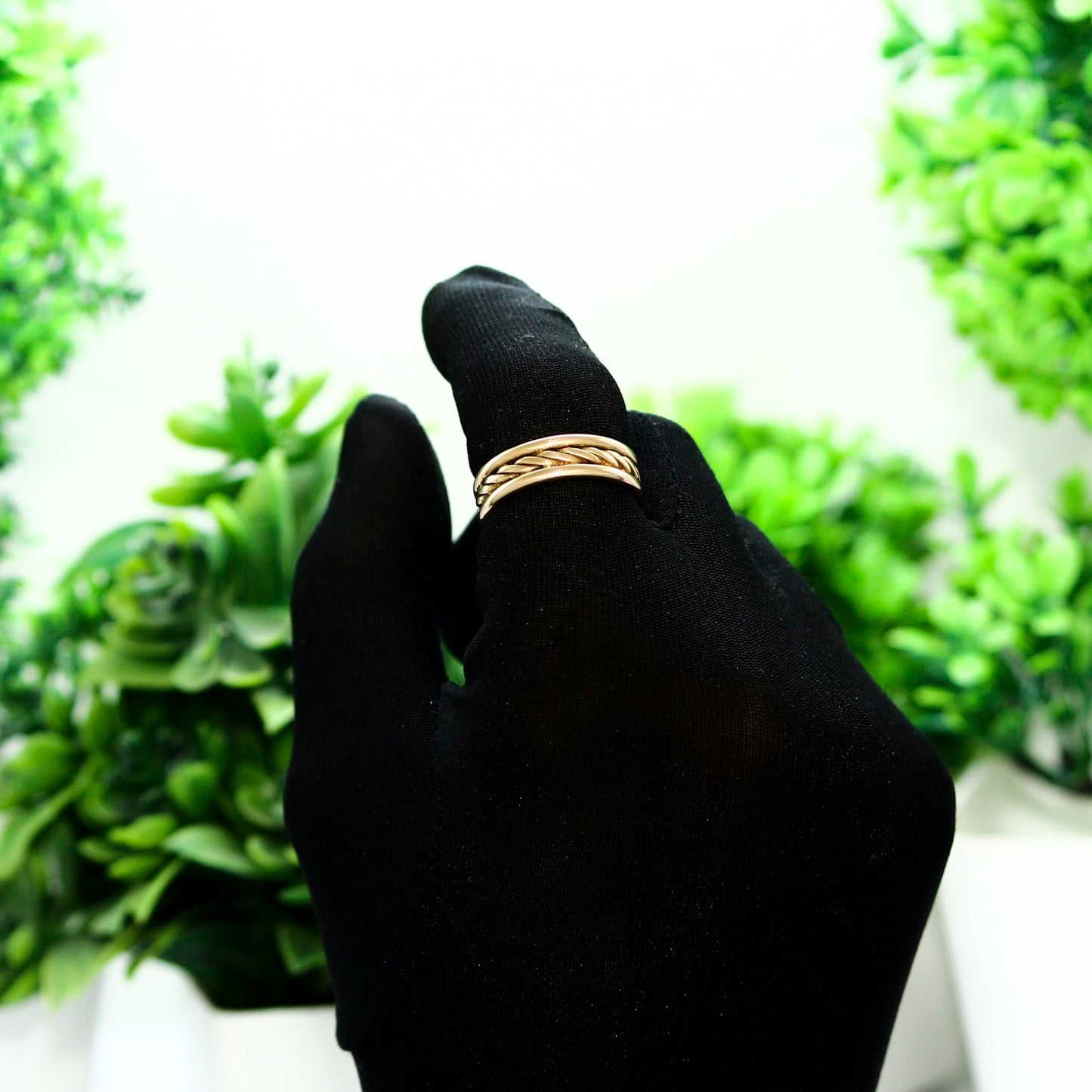Krishnaa Jewels Pure Copper Classic HandCrafted Band Ring Gift Jewelry for Men and Women (14)