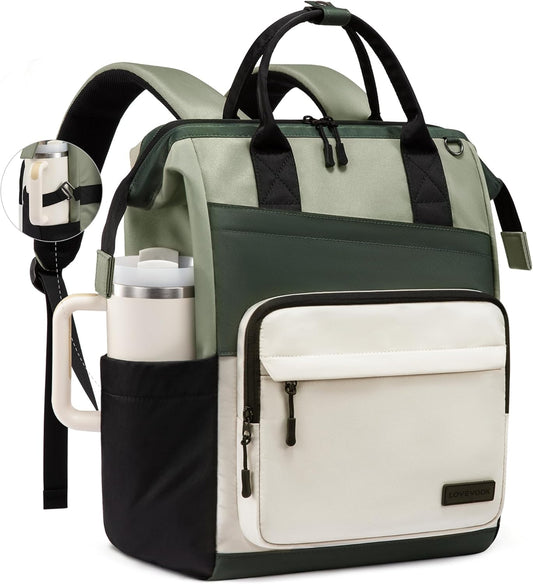 Backpack 15.6 Inch Backpack Daypack LOVEVOOK Laptop for Women, Travel for Work College Business, Water Resistant