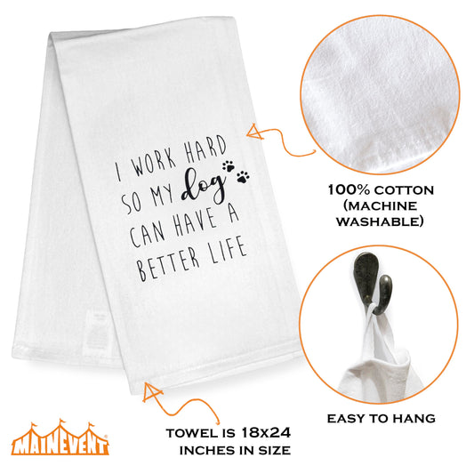 MAINEVENT I Love You to a Galaxy Far Far Away Kitchen Towel 18x24 Inch, S Wars Dish Towel