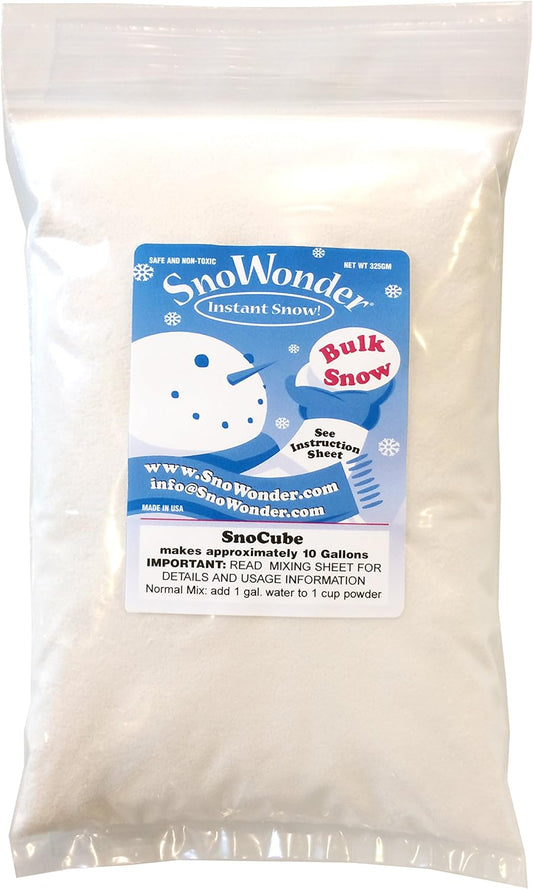 SnoWonder Instant Snow | Create 36 Gallons of Realistic Fake Snow for Fun Activities