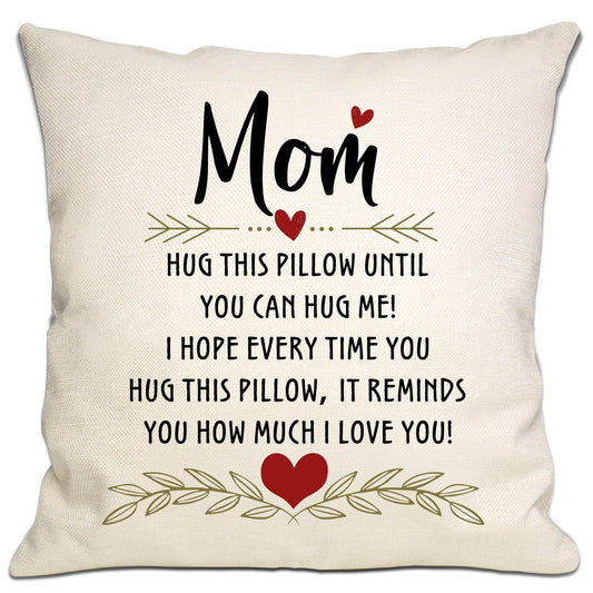 Bommex Grandad Gift I Love You Cushion Cover for Grandpa/Grandson Hug Throw Pillow Cover Reminder Gift