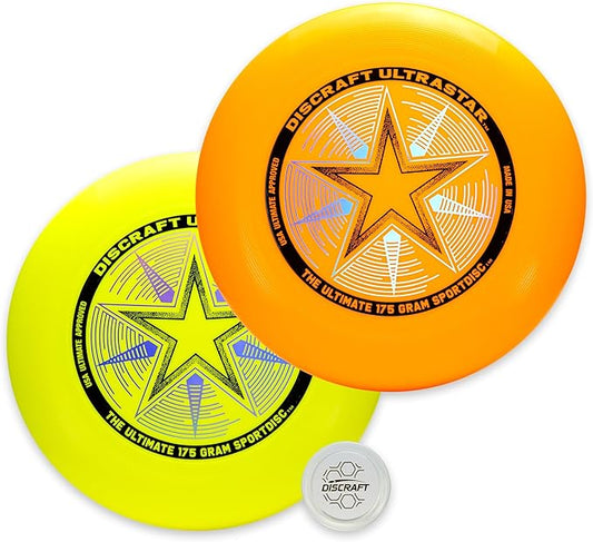Discraft Ultrastar Ultimate Discs 1 & 2 Packs, Standard Size, for Competitive & Casual Play