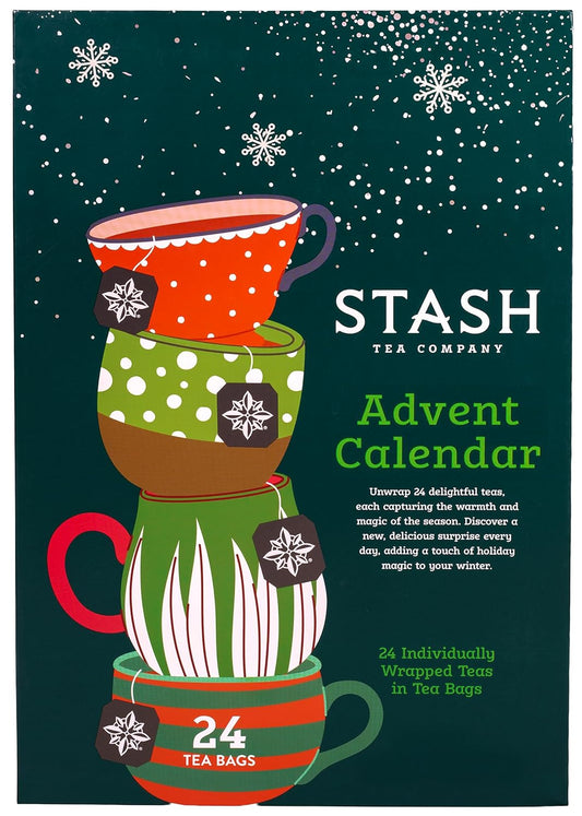 STASH Tea Advent Calendar - Premium Assorted Teas for a Festive Countdown | 24 Unique Flavors