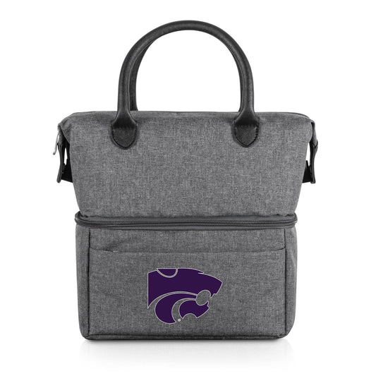 Picnic TIME NCAA Kansas State Wildcats Urban Lunch Bag, Cooler Lunch Tote, Insulated Lunch Bag, (Gray with Black Accents)