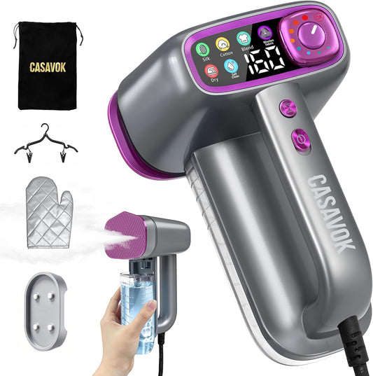 Skiennix Travel Steamer - 2-in-1 Handheld Clothes Steamer with 160ml Water Tank | 6 Steam Modes