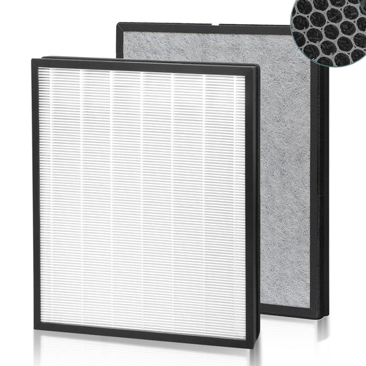 2 Pack HE400 HE401 Replacement Filter For Shark Air Purifier 4 Model HE400 HE401 HE402 HE405 UA415, True HEPA Filter, Replace Part #HE4FKPET