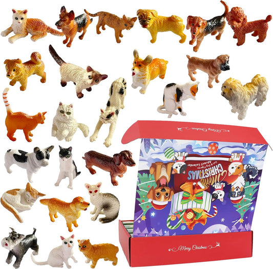Regine Switzerland Christmas Advent Calendar - 24 Animal Figurines for Kids & Adults | Holiday Countdown Decor