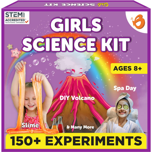 Butterfly EduFields 150+ Girls Science Kit for Kids 8-12 Ages 8 9 10 11 12 Years | Girls Science Experiments | Birthday for Girl | Fun STEM Learning and Educational Toys
