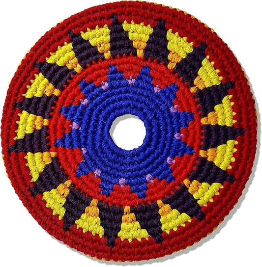 Buena Onda El Grande Flying Disc - 8'' Flexible Sport Disc for Indoor and Outdoor Play - Amazing Handmade Quality from Guatamala - Pocket Discs are Played in Over 20 Family Fun Games