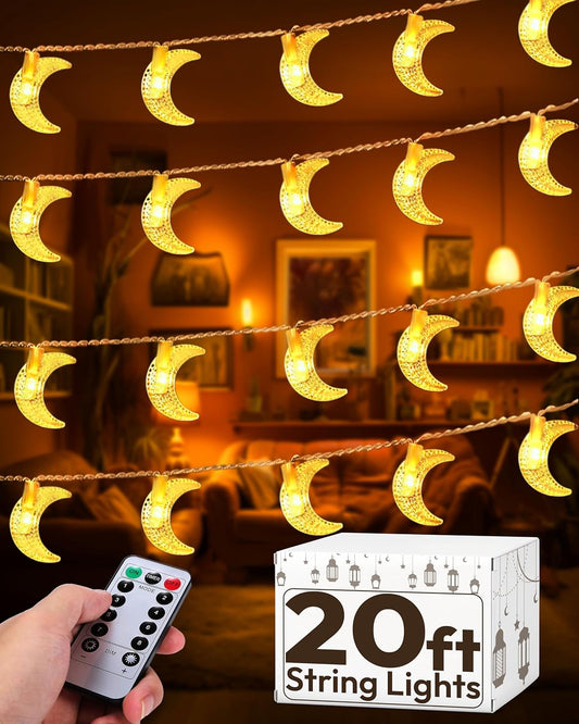 OLEEK Ramadan Lights - 20 ft Decorative LED String Lights for Home | Perfect Ramadan Gifts for Kids