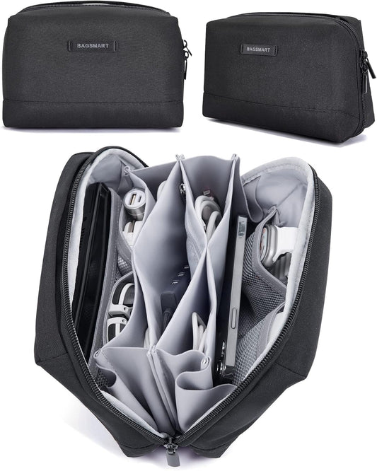 BAGSMART Electronics Organizer Pouch, Travel Tech Organizer Bag for Travel Essentials, Cord Organizer Bag as Travel