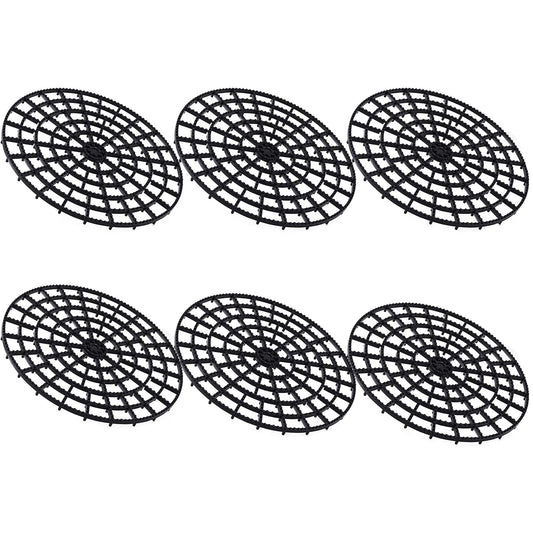 11 Inch Round Plant Riser Trivet Stand Pot Saucer Floor Protector Size Adjustable for Prevent Rot and Damage on Patio & Deck Carpet (6 Pcs)