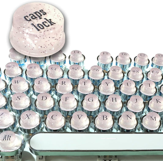 Zooplan 128 Pcs Keyboard Keys Gap Expander for Long Nails Typing and Gaming, Full Self-Adhesive Symbolic