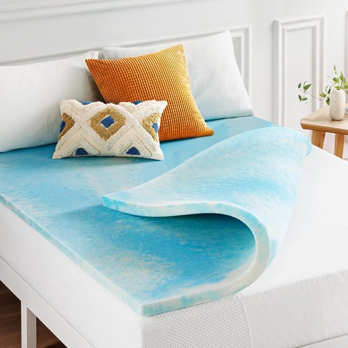 Best Price Mattress | 2-Inch Swirl Gel AeroBreeze Cooling Memory Foam Mattress Topper - Twin Size
