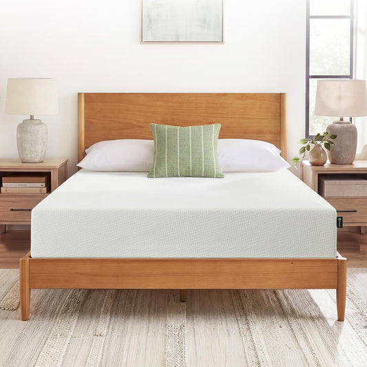 Zinus 10 Inch Twin Green Tea Memory Foam Mattress - Medium Firm, Fiberglass Free, Zoned Pressure Relief