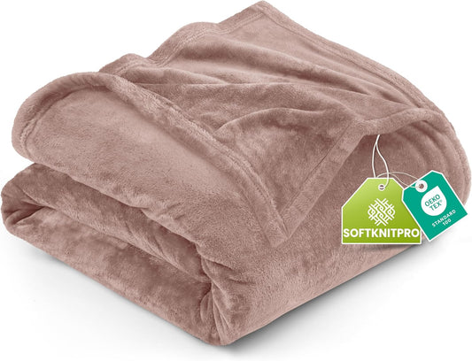 Utopia Bedding Fleece Blanket - Queen Size Rose Pink | 300GSM Luxury Soft Microfiber (90x90 Inch)