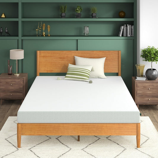Zinus 6 Inch Green Tea Memory Foam Mattress - Queen Size | Fiberglass Free & CertiPUR-US Certified