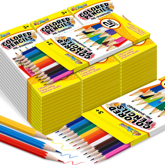 Colored Pencils Bulk 432 Count, Pre-Sharpened Color Pencils for Kids and Adults, 36 Packs Color Pencil Set 12 Colors, Bulk Art Supplies for Teachers, Back to School Supplies, Classroom Prizes